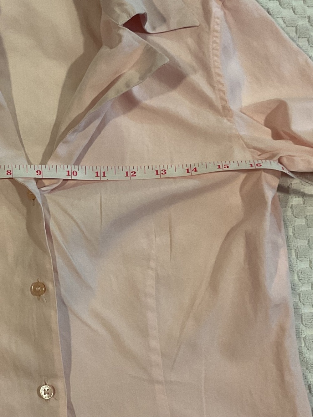 Adrienne Vittadini Pink Collared Button Up, Size 4. Made in Italy - Picture 7 of 10